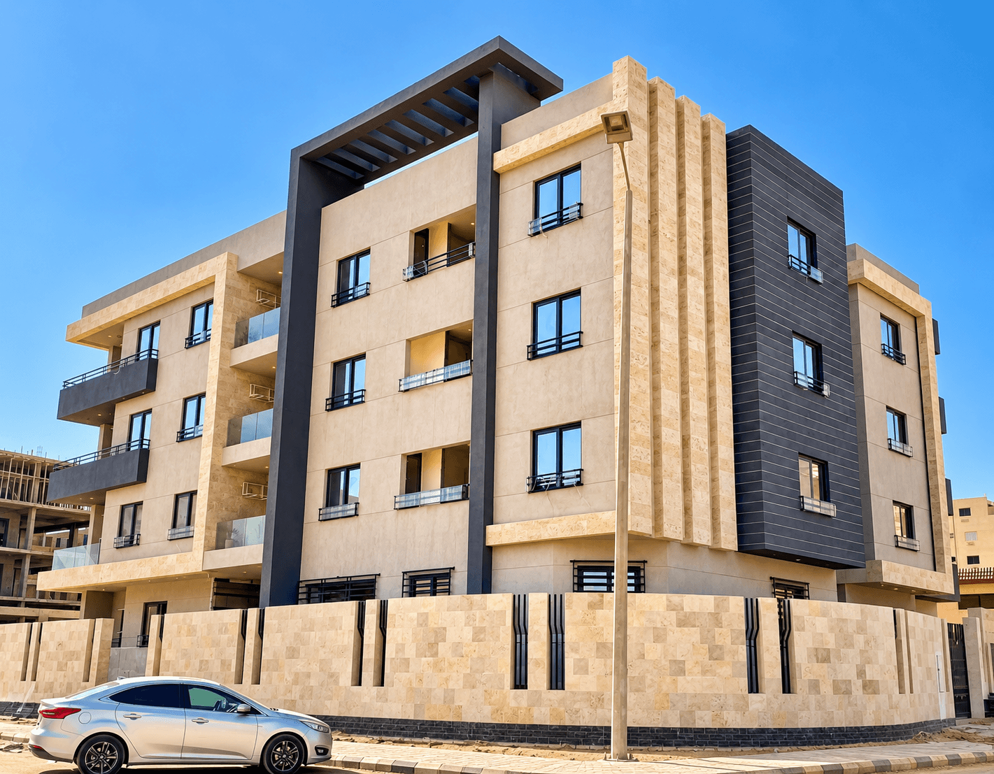من المالك مباشرة شقة 225 متر بالحي الثامن بيت الوطن.